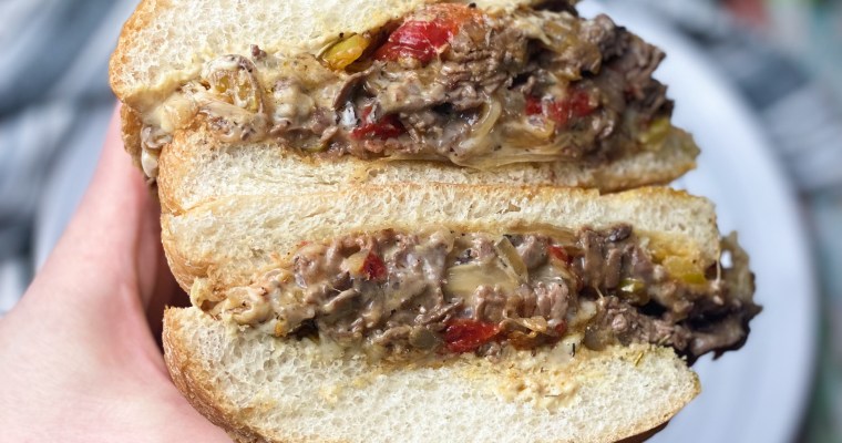 Easy & Extra Cheesy Philly Cheesesteaks