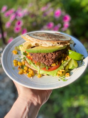 Quesadilla Burger With A Smoky Chipotle Mayo