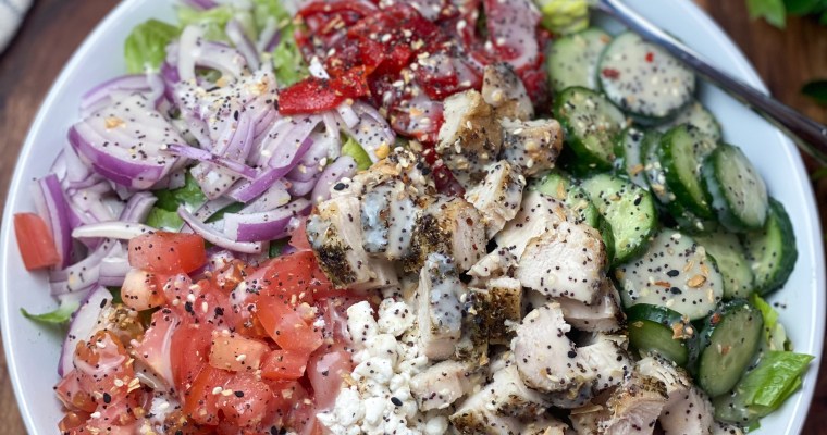 Greek Inspired Salad with Chicken