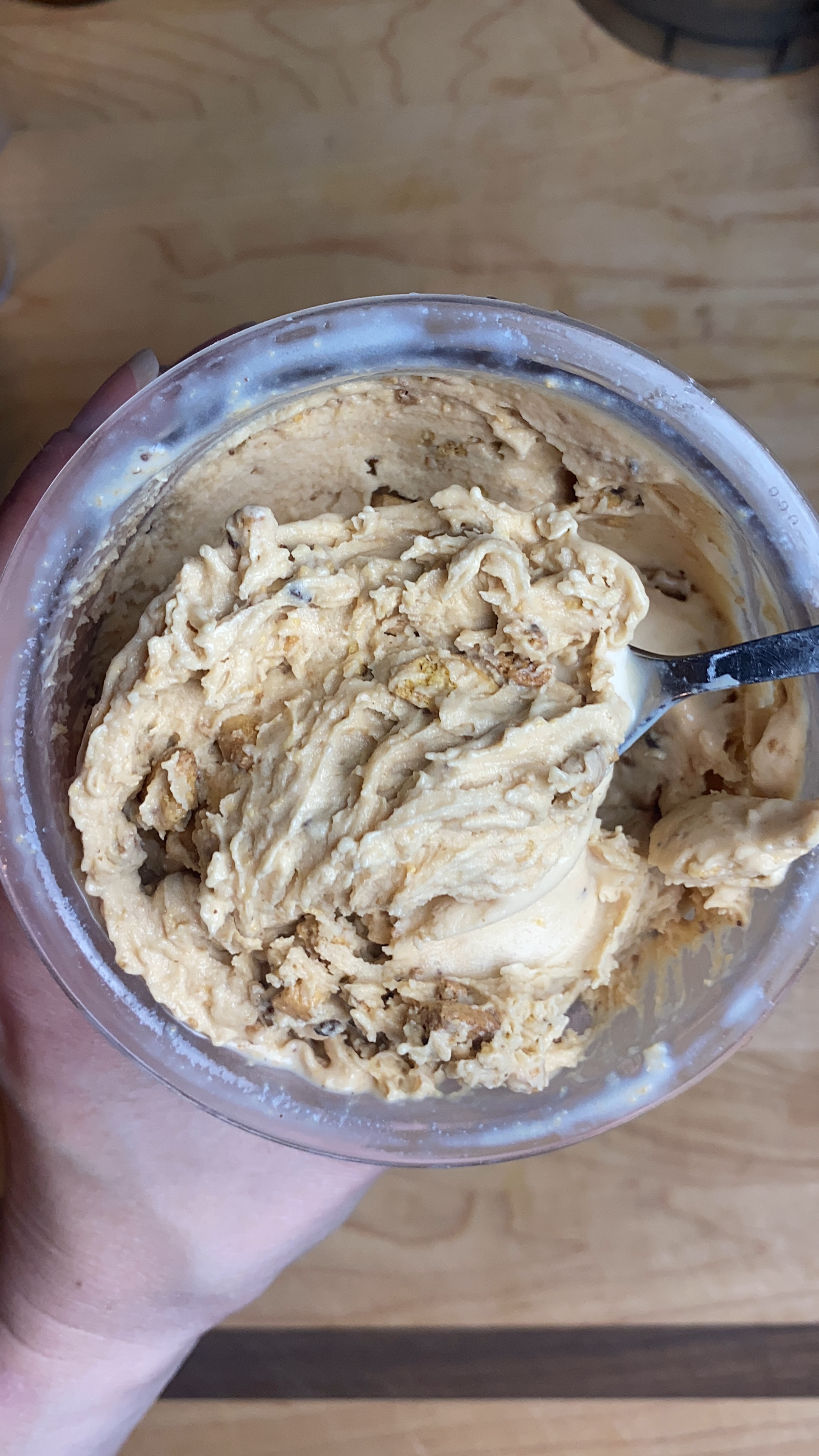 Peanut Butter Crumble Protein Ice Cream