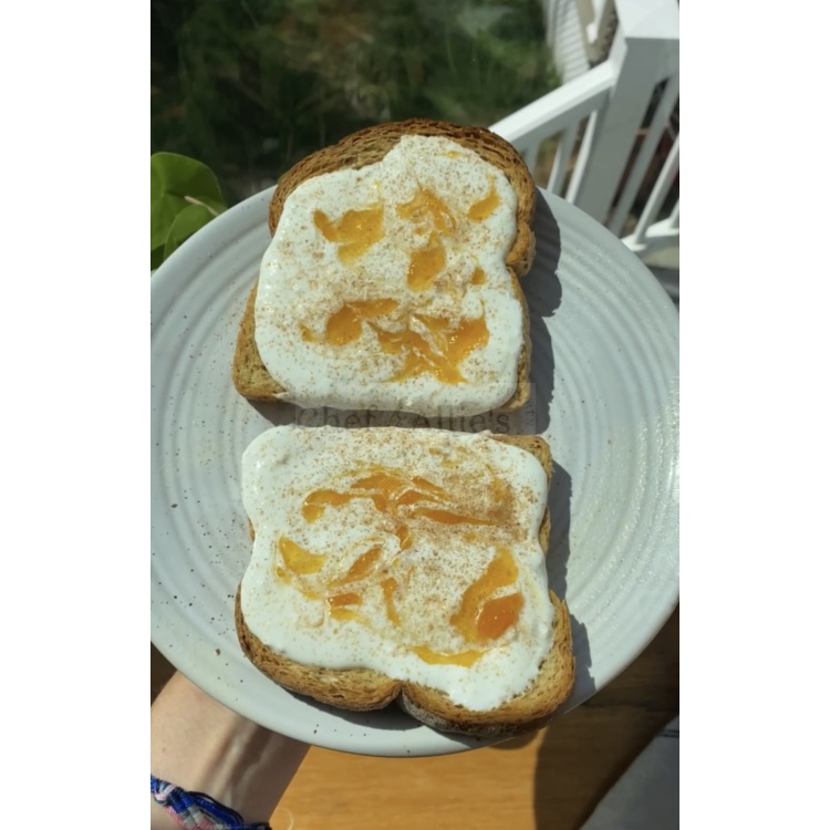 Whipped Cottage Cheese and Peach Jam Toast Chef Allie's Kitchen
