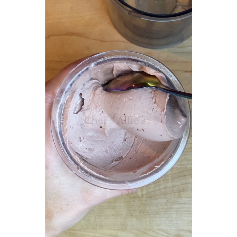 Chocolate Covered Strawberry Protein Ice Cream Chef Allie's Kitchen