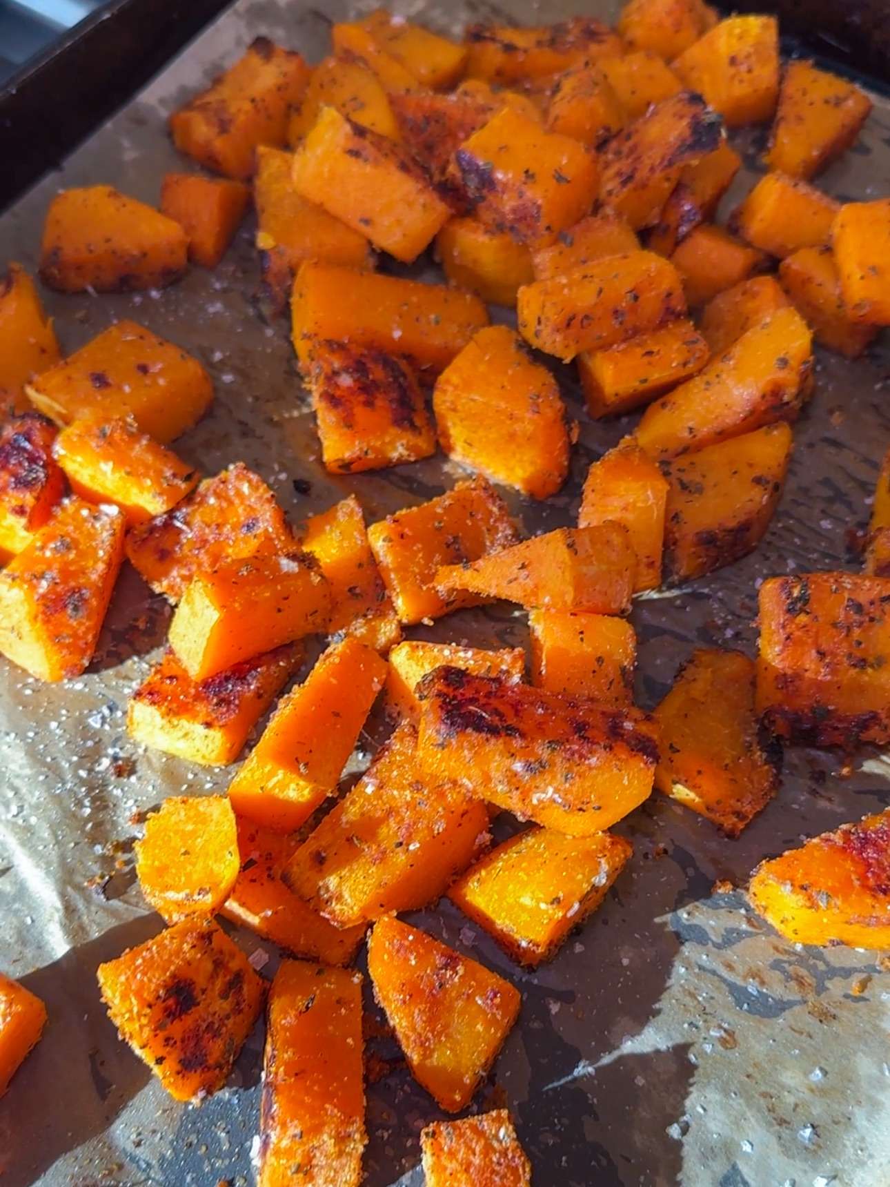 Mini Meal Prep – Roasted Butternut Squash, Roasted Garlic Ground Beef & Berry Sauce