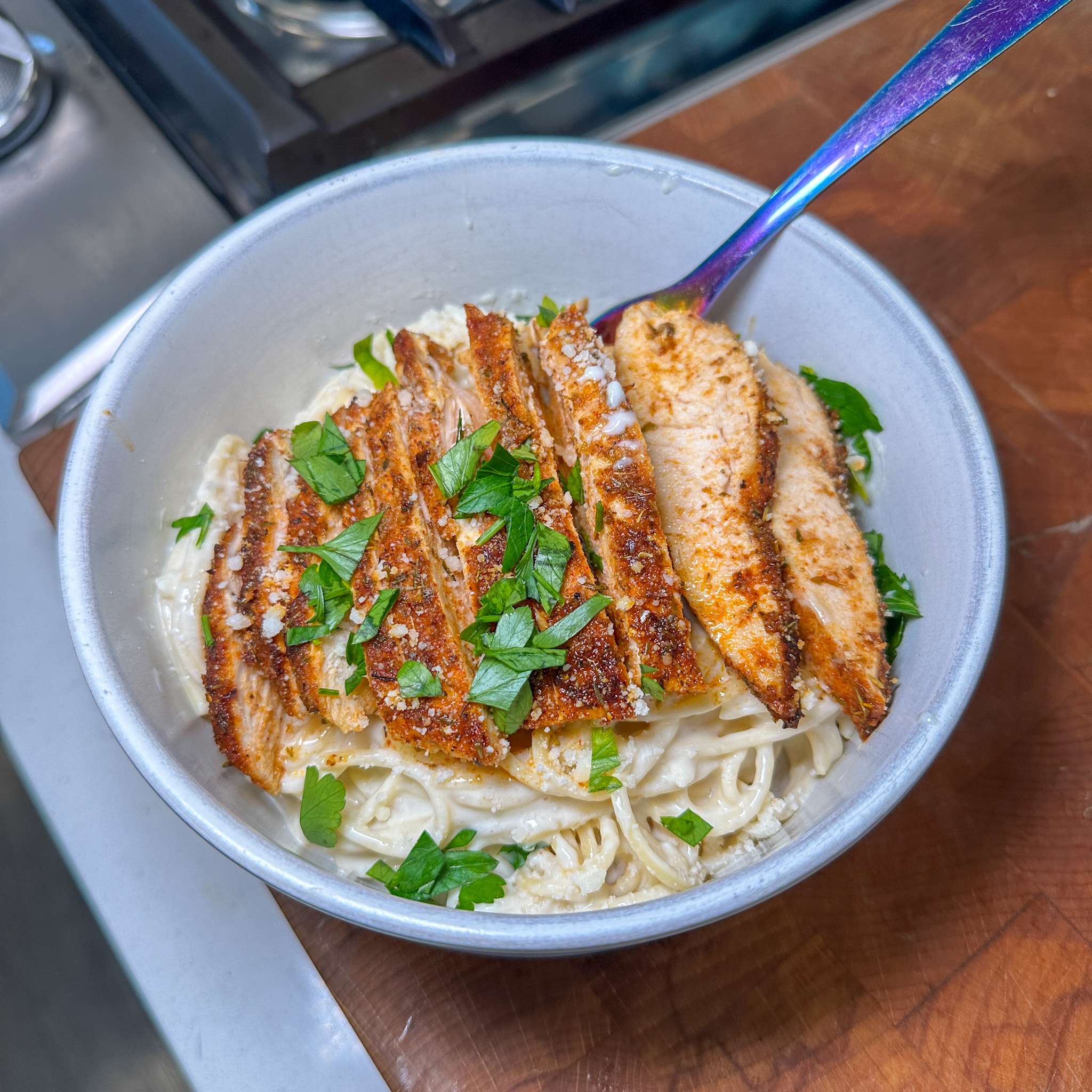 Creamy Cajun Chicken Protein Spaghetti