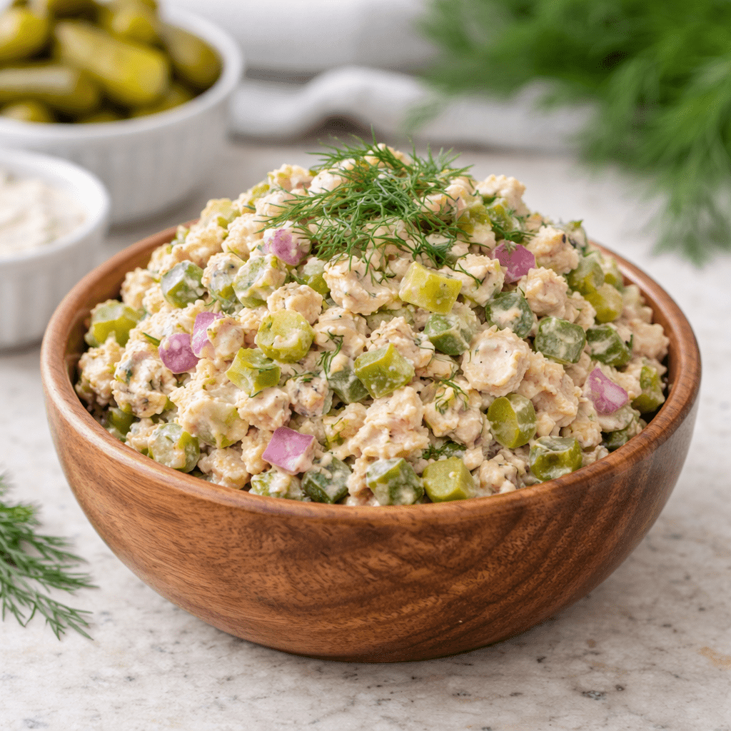 Loaded Dill Pickle Chicken Salad