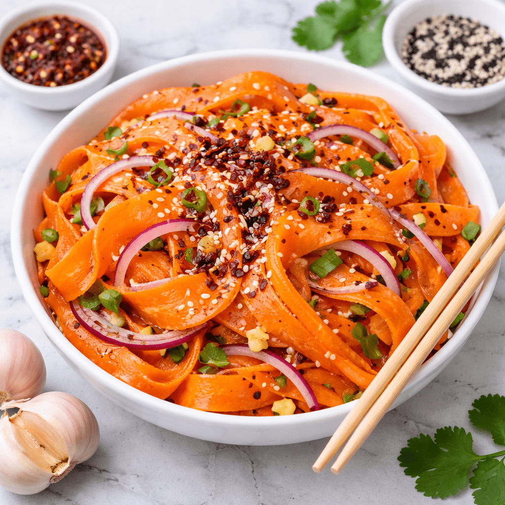 🥕 Viral Carrot Salad (Fresh, Crunchy & Flavor-Packed)