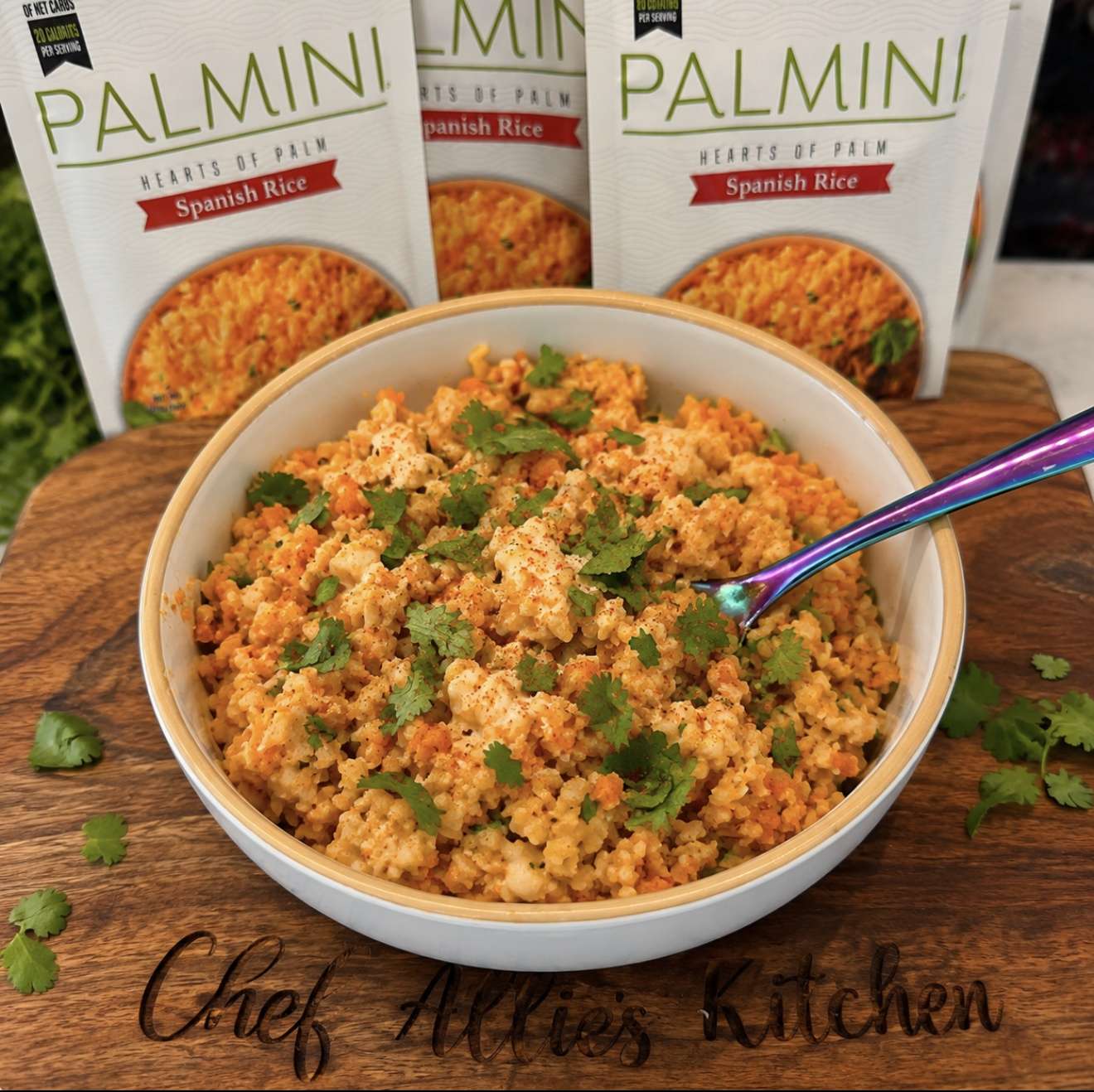 Cheesy Spanish Palmini Rice